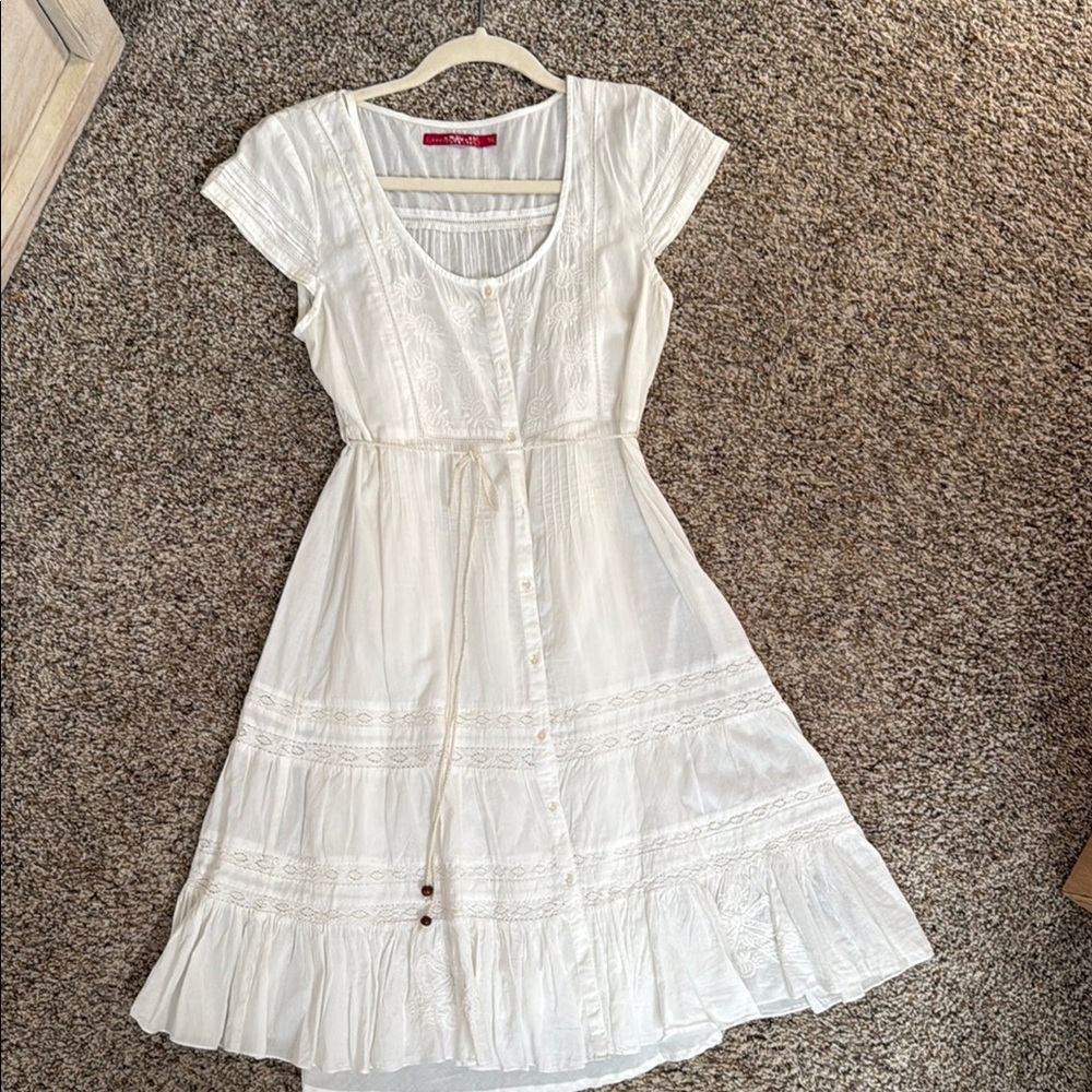 Odd Molly Cream Midi Dress